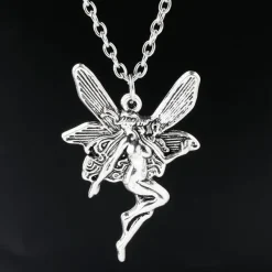 Necklaces & Chokers*Boogzel Clothing Fairy Aesthetic Pendant Necklace Silver