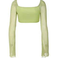 Y2K Tops|Crop Tops*Boogzel Clothing Fairy Butterfly Halter Crop Top Green