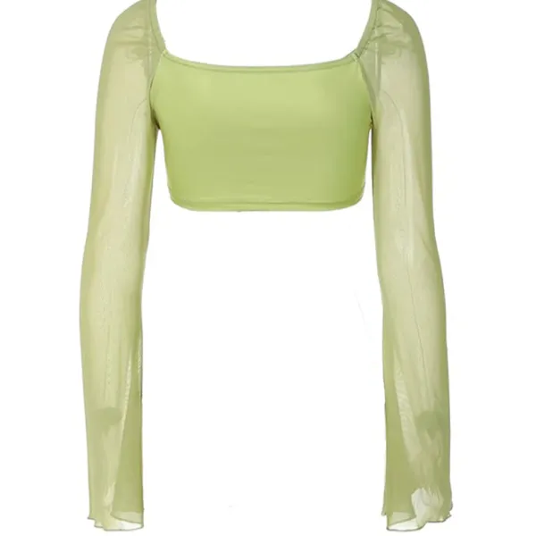 Y2K Tops|Crop Tops*Boogzel Clothing Fairy Butterfly Halter Crop Top Green