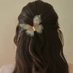 Hair Accessories*Boogzel Clothing Fairy Garden Butterfly Hair Clips Green