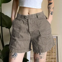 Shorts*Boogzel Clothing Fairy Grunge Cargo Shorts Brown