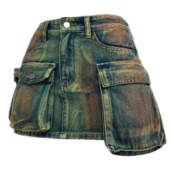 Skirts*Boogzel Clothing Fairy Grunge Cargo Skirt Green