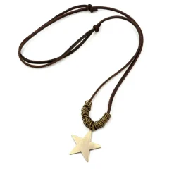 Necklaces & Chokers*Boogzel Clothing Fairy Grunge Star Necklace Brown
