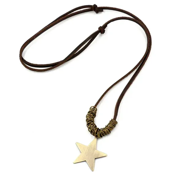 Necklaces & Chokers*Boogzel Clothing Fairy Grunge Star Necklace Brown