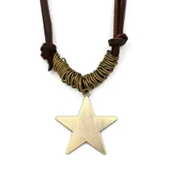 Necklaces & Chokers*Boogzel Clothing Fairy Grunge Star Necklace Brown