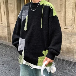 Mens|Sweaters*Boogzel Clothing Fairy Grunge Sweater Black/green