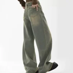 Jeans*Boogzel Clothing Fairy Grunge Washed Jeans Green