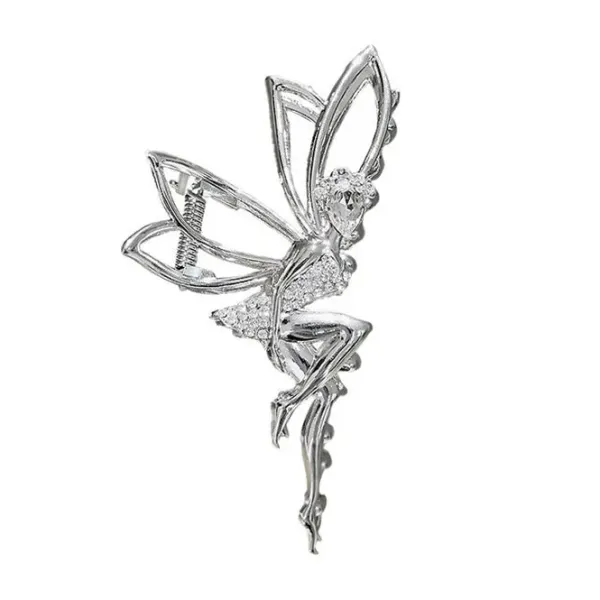 Hair Accessories*Boogzel Clothing Fairy Rhinestone Hair Claw Silver