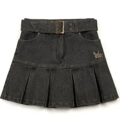Skirts*Boogzel Clothing Fairycore Aesthetic Denim Skirt DarkGrey