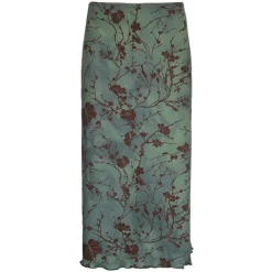 Skirts*Boogzel Clothing Fairycore Aesthetic Midi Skirt Green
