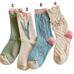Socks*Boogzel Clothing Fairycore Flower Socks