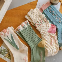 Socks*Boogzel Clothing Fairycore Flower Socks
