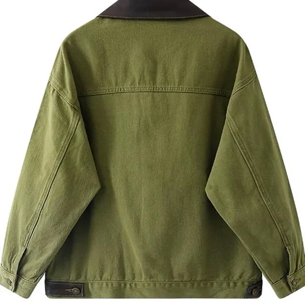 Mens|Coats & Jackets*Boogzel Clothing Fairycore Forest Embroidered Denim Jacket Green