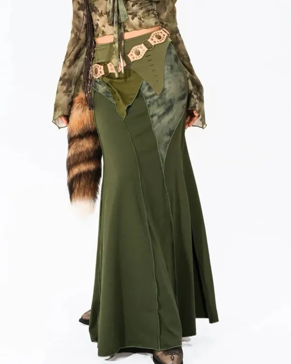 Skirts*Boogzel Clothing Fairycore Patchwork Maxi Skirt