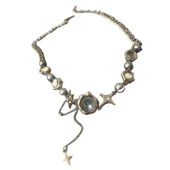 Necklaces & Chokers*Boogzel Clothing Fairytale Fantasies Aesthetic Necklace Silver