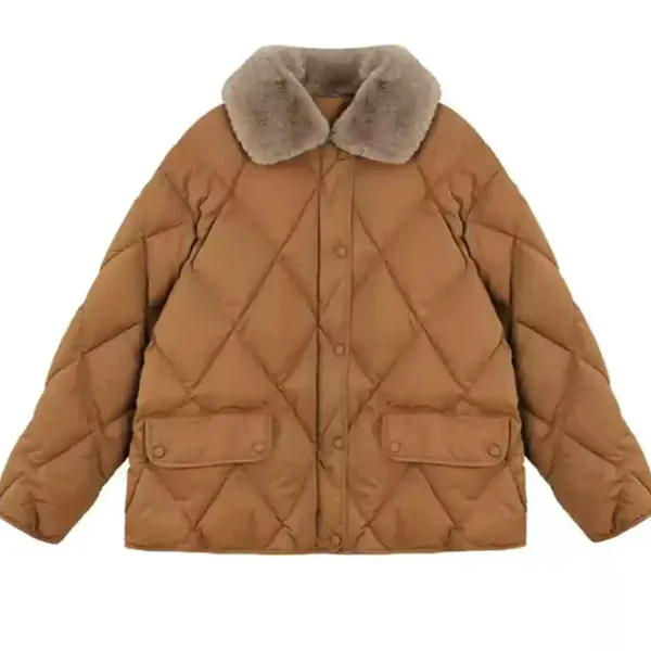 Coats & Jackets*Boogzel Clothing Faux Fur Collar Padded Jacket