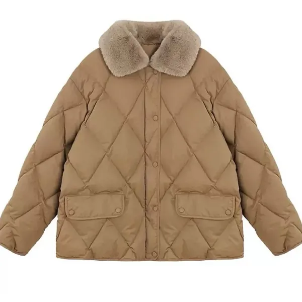 Coats & Jackets*Boogzel Clothing Faux Fur Collar Padded Jacket