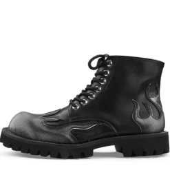 Boots / Platform Boots*Boogzel Clothing Feel The Burn Combat Boots Black