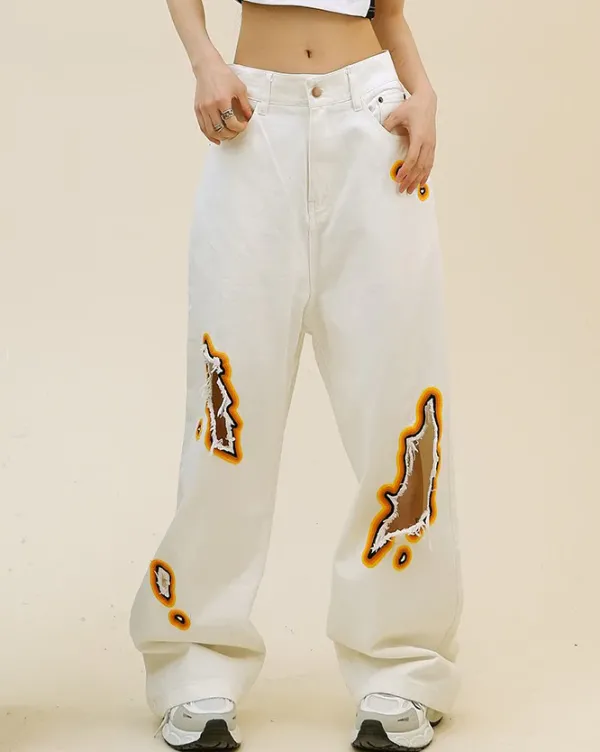 Jeans*Boogzel Clothing Feel The Burn Cut-Out Jeans
