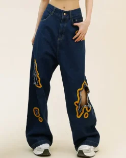 Jeans*Boogzel Clothing Feel The Burn Cut-Out Jeans