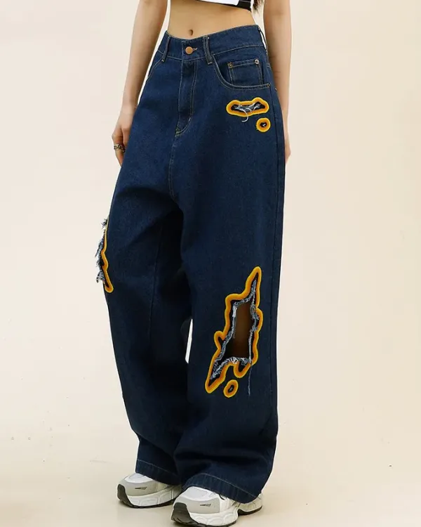 Jeans*Boogzel Clothing Feel The Burn Cut-Out Jeans