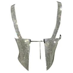 Y2K Tops|Crop Tops*Boogzel Clothing Feelin' So Icy Rhinestone Top