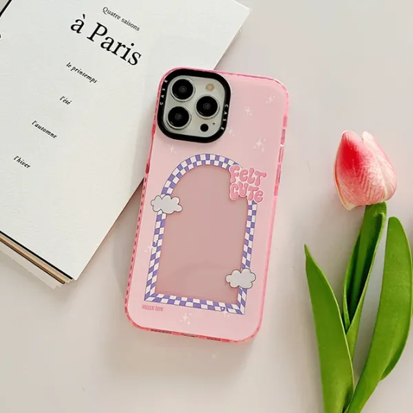 Iphone Cases*Boogzel Clothing Felt Cute iPhone Case Pink