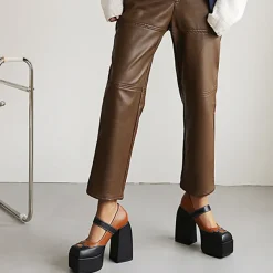 Mad*Boogzel Clothing Flame Heart Platform Shoes