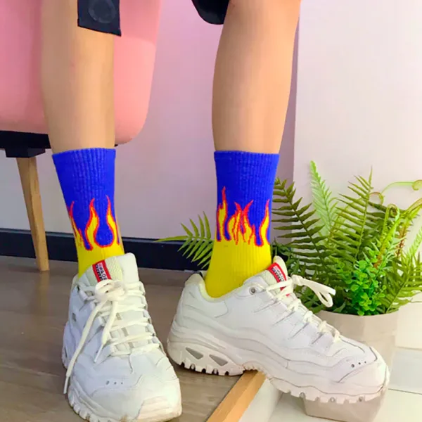 Socks*Boogzel Clothing Flames Socks