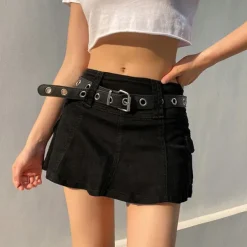 Skirts*Boogzel Clothing Flirting With Trouble Mini Skirt