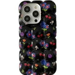 Iphone Cases*Boogzel Clothing Floral Bubble iPhone Case Black