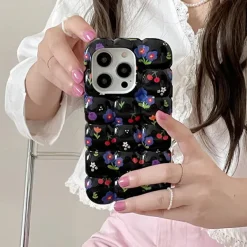 Iphone Cases*Boogzel Clothing Floral Bubble iPhone Case Black