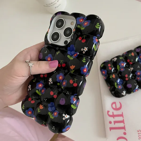 Iphone Cases*Boogzel Clothing Floral Bubble iPhone Case Black