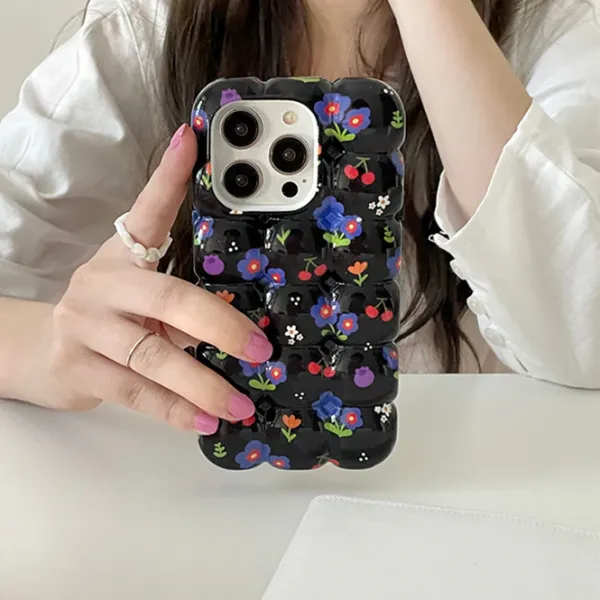 Iphone Cases*Boogzel Clothing Floral Bubble iPhone Case Black