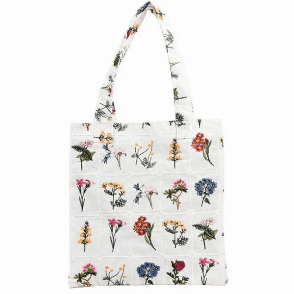 Bags & Purses*Boogzel Clothing Floral Embroidered Tote Bag