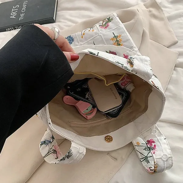Bags & Purses*Boogzel Clothing Floral Embroidered Tote Bag