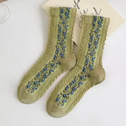 Socks*Boogzel Clothing Floral Embroidery Socks