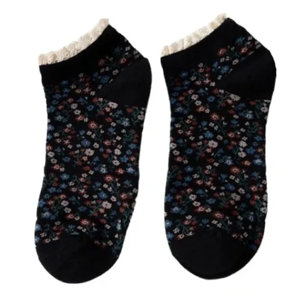 Socks*Boogzel Clothing Floral Ruffle Socks