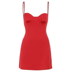Dresses & Rompers*Boogzel Clothing Florence Satin Mini Dress Red