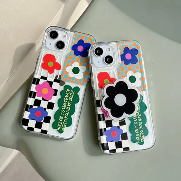Iphone Cases*Boogzel Clothing Flower Checkered iPhone Case