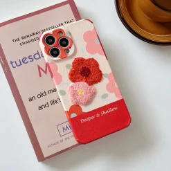 Iphone Cases*Boogzel Clothing Flower Embroidery iPhone Case Red