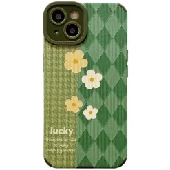 Iphone Cases*Boogzel Clothing Flower Houndstooth iPhone Case Green