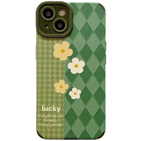 Iphone Cases*Boogzel Clothing Flower Houndstooth iPhone Case Green