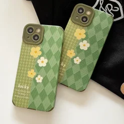 Iphone Cases*Boogzel Clothing Flower Houndstooth iPhone Case Green