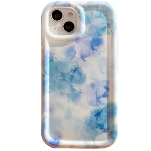 Iphone Cases*Boogzel Clothing Flower Oil Painting iPhone Case Blue