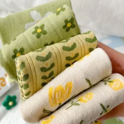 Socks*Boogzel Clothing Flower Pattern 5 Pack Socks
