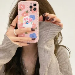 Iphone Cases*Boogzel Clothing Flower Rabbit iPhone Case Pink