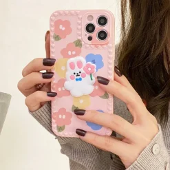 Iphone Cases*Boogzel Clothing Flower Rabbit iPhone Case Pink