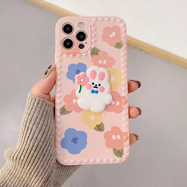 Iphone Cases*Boogzel Clothing Flower Rabbit iPhone Case Pink