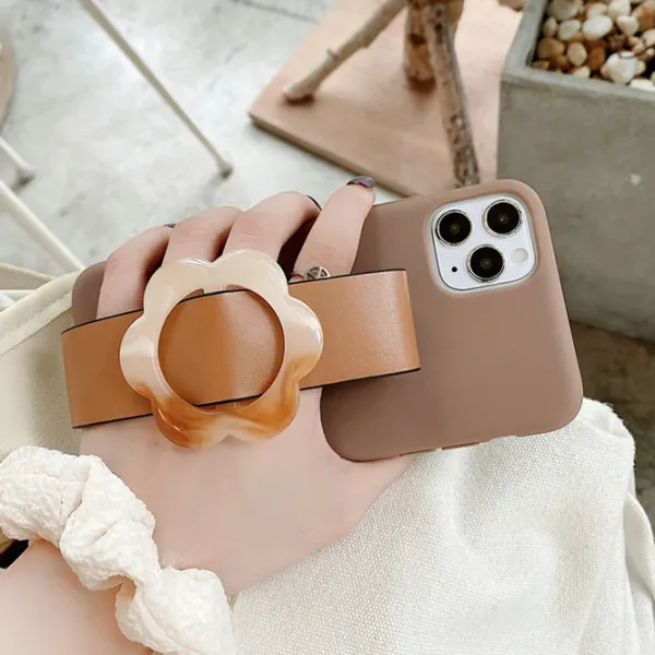 Iphone Cases*Boogzel Clothing Flower Wristband iPhone Case Brown